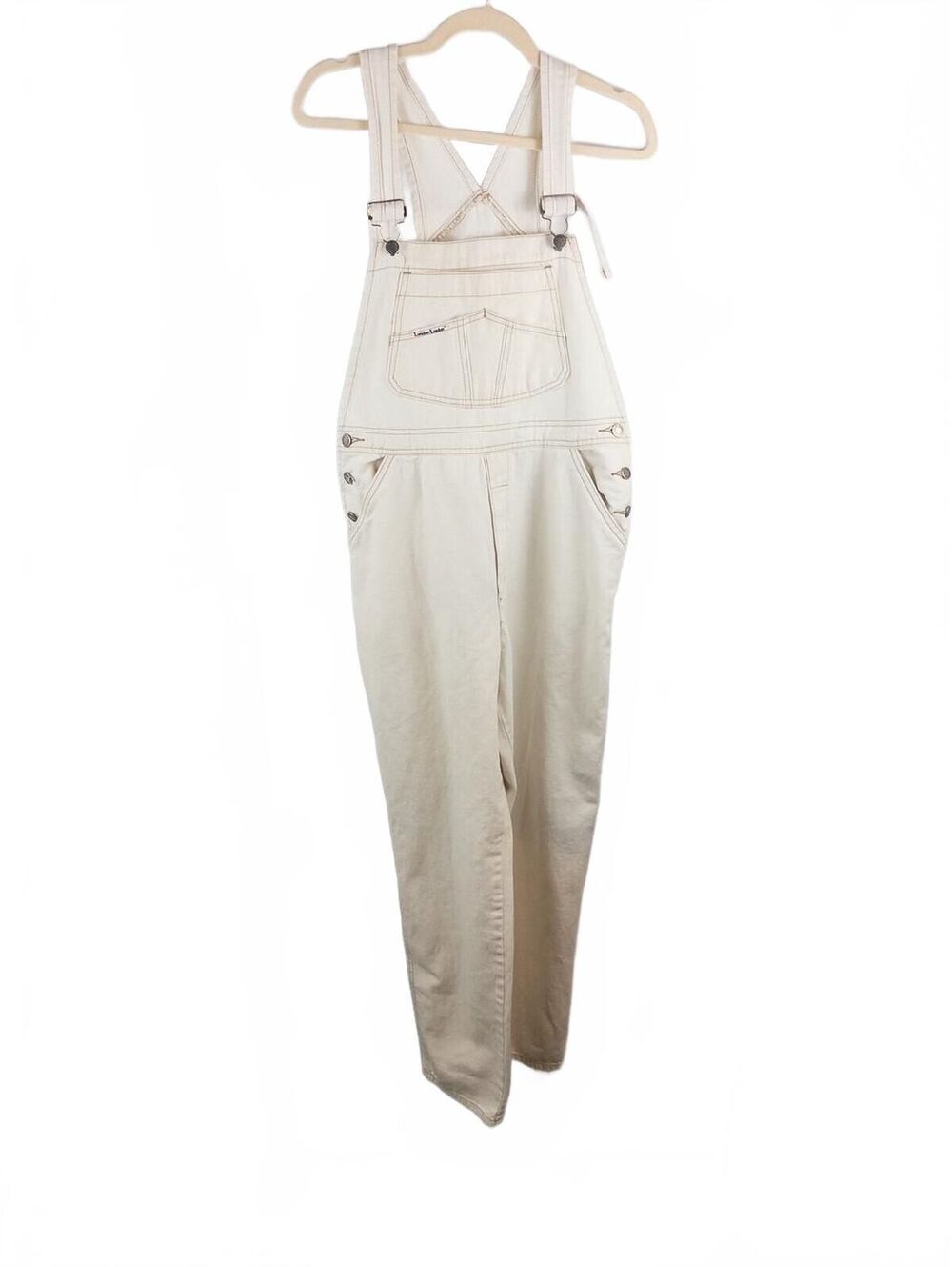 Vintage London London Cream Denim Overalls Size L